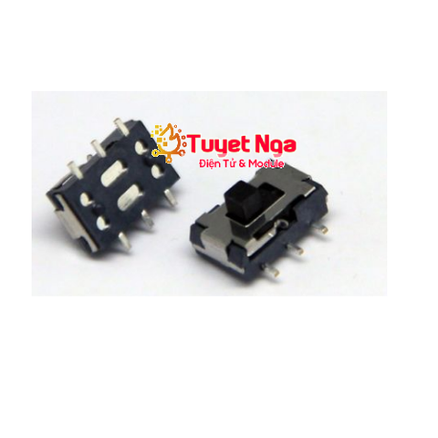 MSK-1133 Công Tắc Trượt 6 Chân SMD 2 Vị Trí