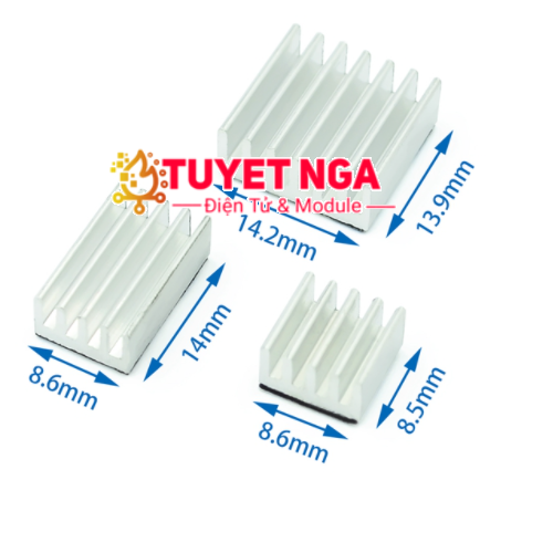 Bộ 3 Tản Nhiệt Raspberry Pi 4 – ĐIỆN TỬ TUYẾT NGA