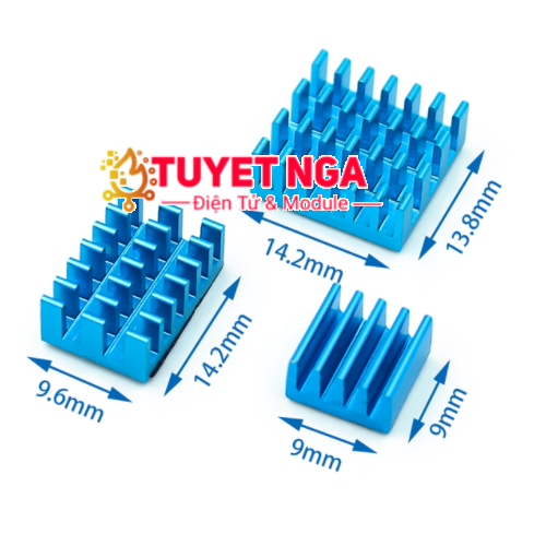 Bộ 3 Tản Nhiệt Raspberry Pi 4 – ĐIỆN TỬ TUYẾT NGA