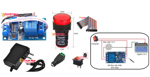 XH-M131 Combo Cảm Biến Ánh Sáng Môn Công Nghệ 8