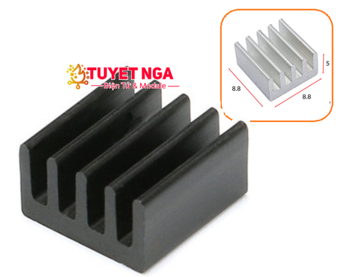 Tản Nhiệt 8.8x8.8x5mm Đen