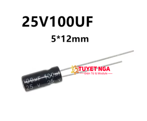 Tụ Hóa 100uF 25V