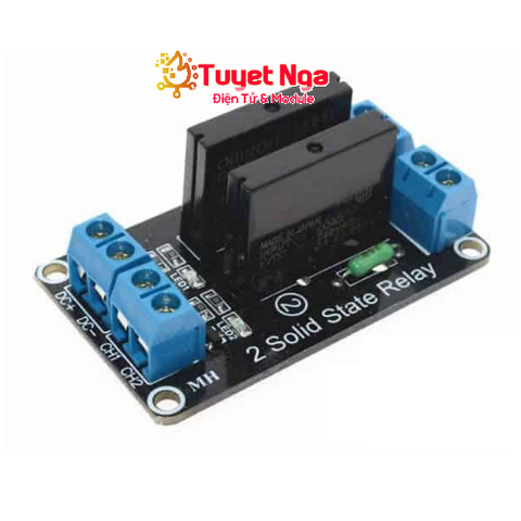 Module SSR 2 Relay 5VDC Kích Mức Thấp