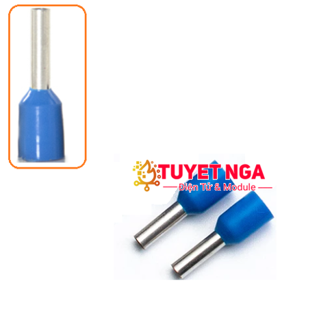 Đầu Cos Pin Rỗng E2510 Xanh Dương