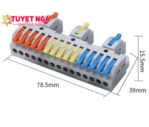 KV-4315 Đầu Nối Dây Điện 3 Sang 15