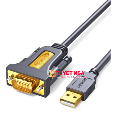 Ugreen Cáp Giao Tiếp USB To RS232 Đực