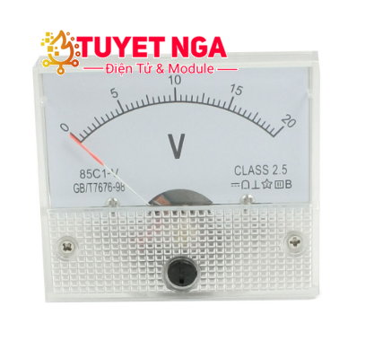 85C1 Đồng Hồ Đo Vôn Kế DC 20V