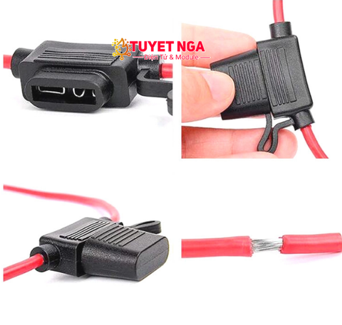 18AWG Đế Cầu Chì Ô Tô Chống Nước Mini Fuses