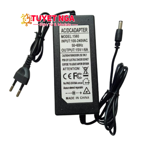 Nguồn Adapter 15V 6A