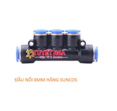 SUNCOS Đầu Nối Khí Nén 5 Ống 8mm PK8