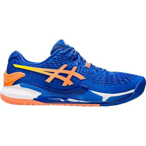 Giày Tennis Asics GEL RESOLUTION 9 Blue/Orange (1041A384-960)