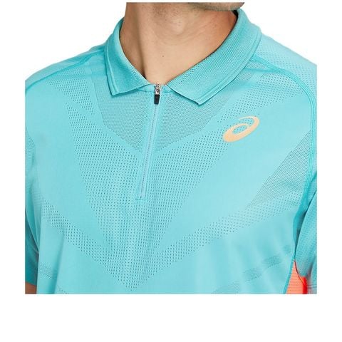 Áo Tennis Asics POLO SHIRT Techno/Cyan (2041A078-300)