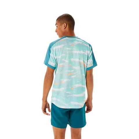 Áo Tennis Asics MATCH GRAPHIC SHORT SLEEVE TOP (2041A228-302)