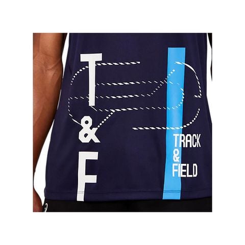 Áo thể thao cổ tròn Asics TRACK and FIELD GRAPHIC Tops (2091A178-401)