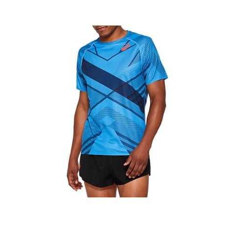 Áo Tennis Asics COOLING SS TOP BlueDol[hin (2091A187-400)
