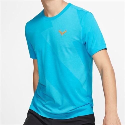 Áo Tennis Nike Court Rafa Tee - Light Blue Fury (AR5713-433)