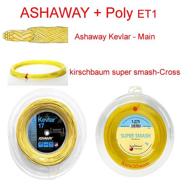 Dây phối ASHAWAY Kevlar + Kirschbaum SUPER SMASH (Ashpoly1)