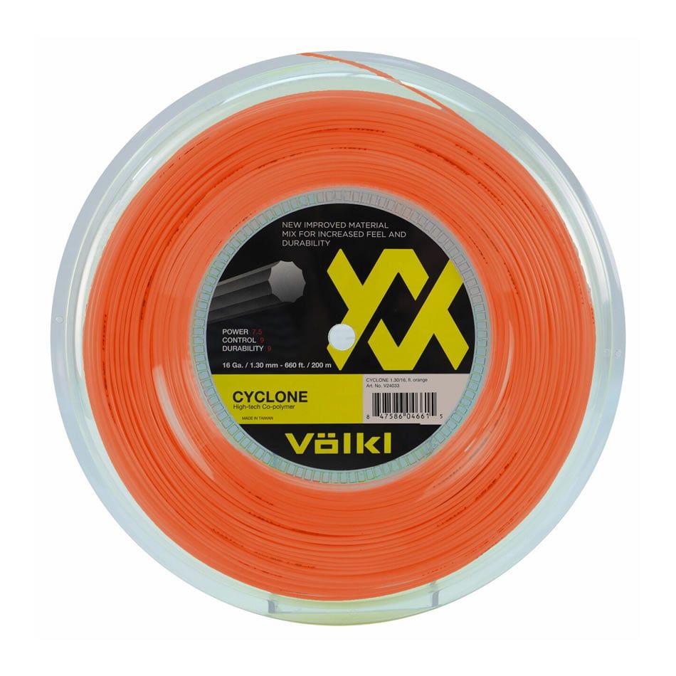 Dây căng vợt Volkl CYCLONE 17/1.25 ORANGE  - dây 10 cạnh (V24034)