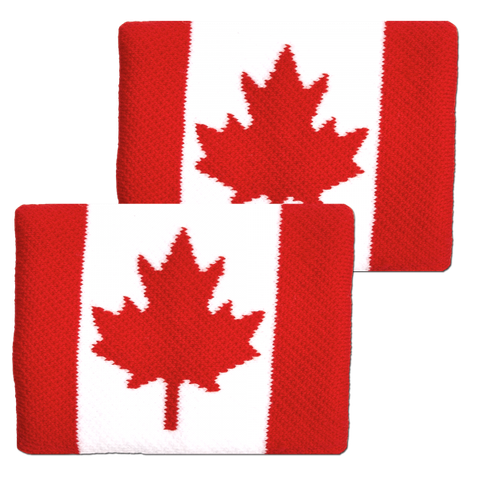 Cặp Băng mồ hôi tay- CANADA Flag Wristbands (FBW-CA)