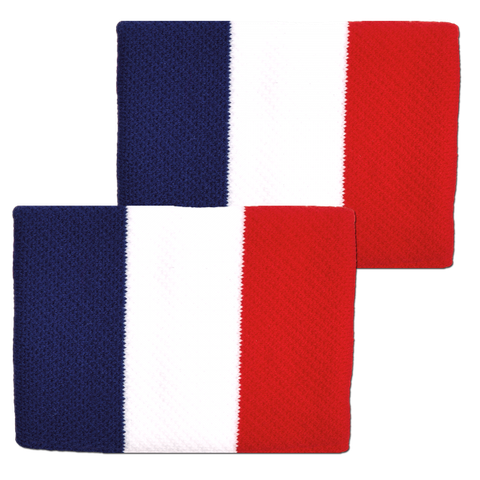 Cặp Băng mồ hôi tay-FRANCE Flag Wristbands (FBW-FR)