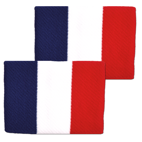 Cặp Băng mồ hôi tay-FRANCE Flag Wristbands (FBW-FR)