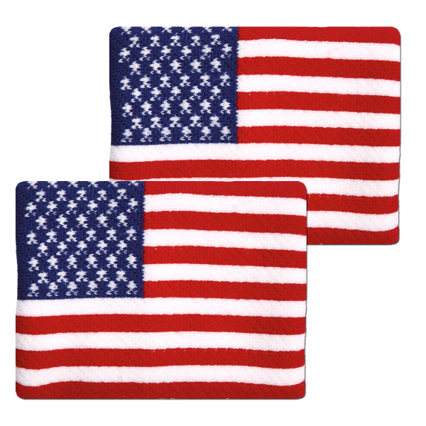 Cặp Băng mồ hôi tay-USA Flag Wristbands (FBW-US)