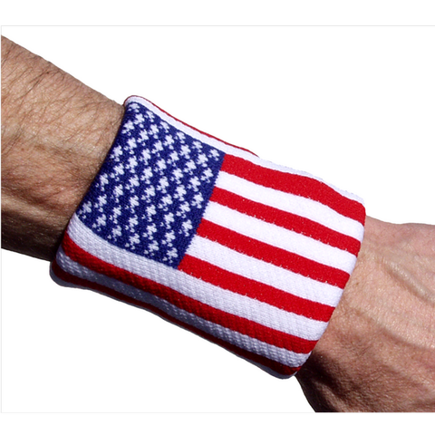 Cặp Băng mồ hôi tay-USA Flag Wristbands (FBW-US)