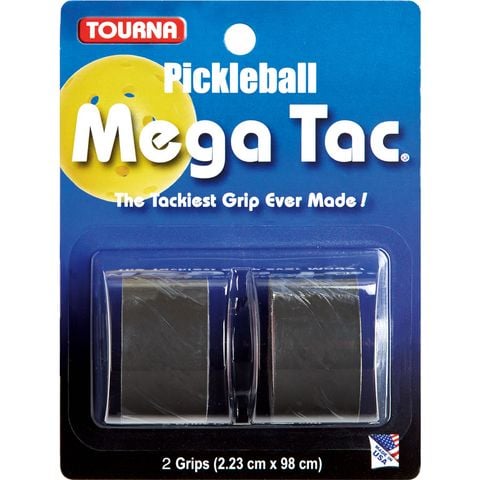 Quấn cán vợt Pickleball TOURNA Made in USA - Pickleball MEGA TAC X2 Black (P-MT-BK)