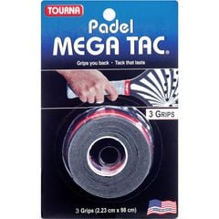 Quấn cán vợt PADEL TOURNA Made in Usa - PADEL MEGA TAC Cuộn X3 đen (PAD-MT-BK)