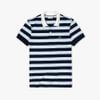 Áo Lacoste Sport Regular Fit Striped Texturized Cotton Polo Shirt (PH4227-78C)