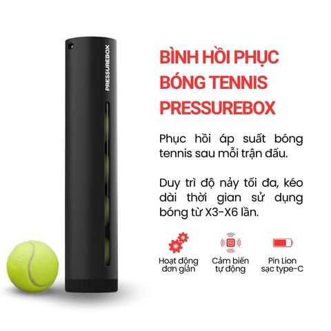 Bình hồi phục độ nảy bóng - Automatic Tennis Ball PRESSUREBOX (ATBBox)