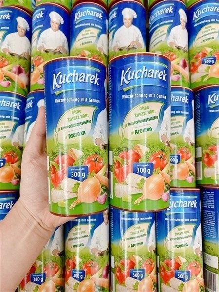 Hạt nêm rau củ hữu cơ kucharek Bio lon 300g Đức (12m+)