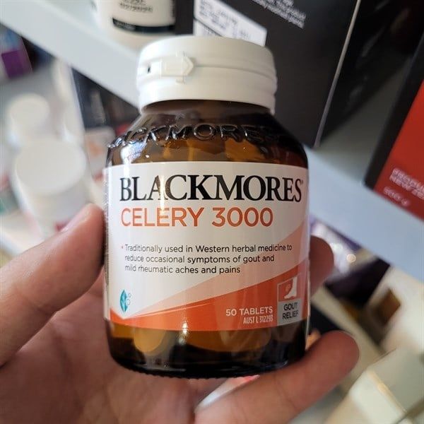 Viên uống hỗ trợ điều trị gout Blackmores celery 3000 50 viên