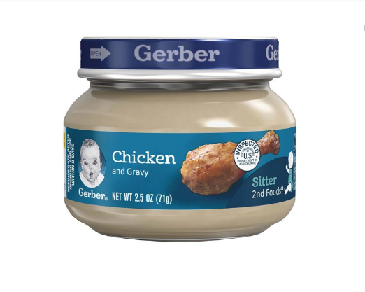 Hũ ăn liền Gerber vị gà 71g (6 tháng+)