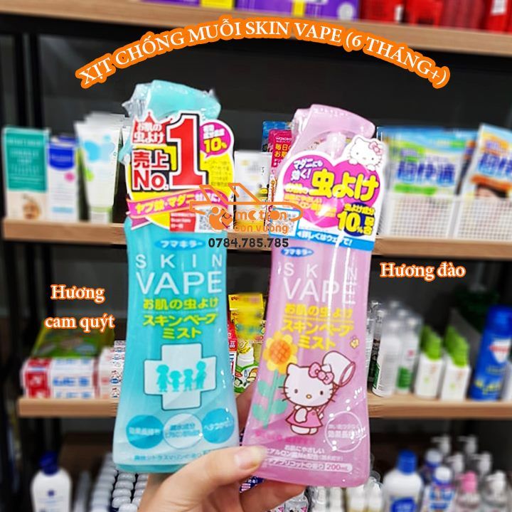 Xịt chống muỗi Skin Vape 200ml (xanh)