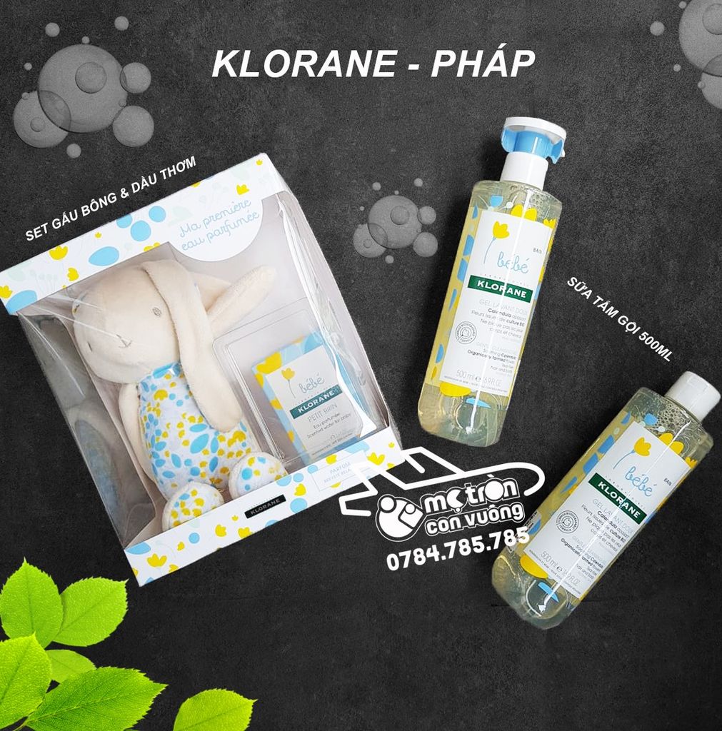 Sữa tắm gội Klorane 500ml