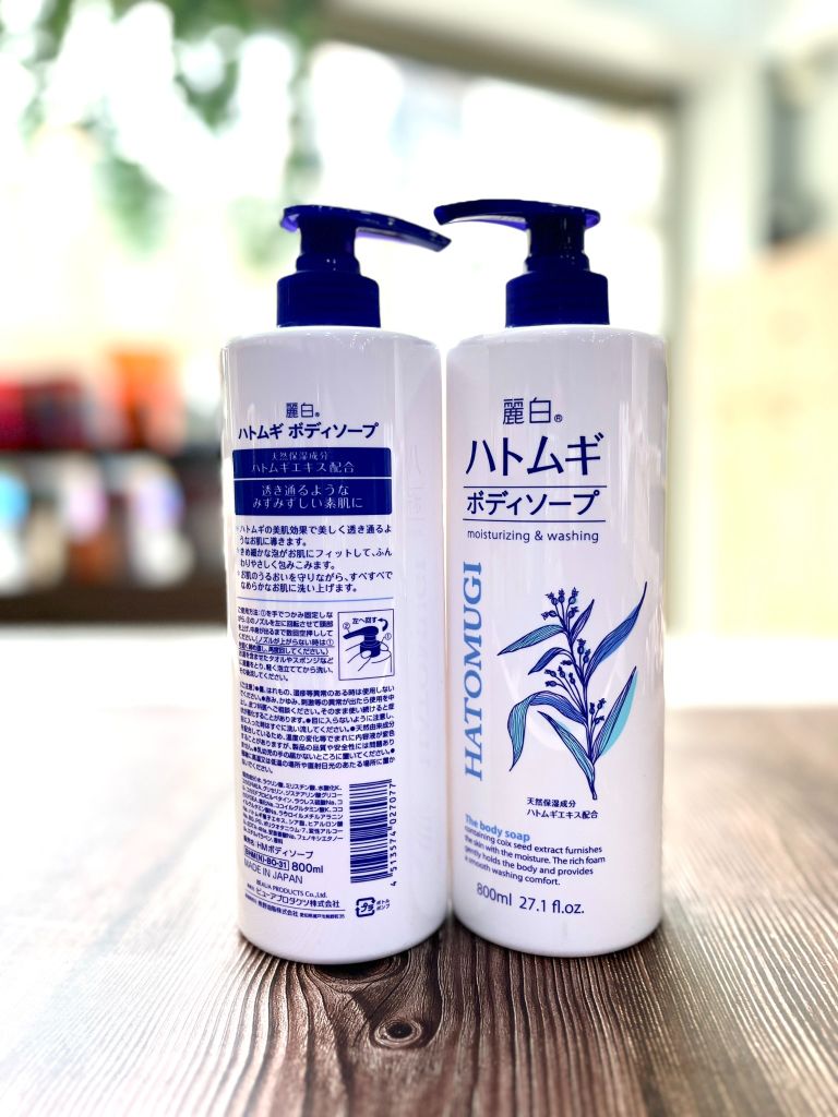 Sữa tắm trắng da dưỡng ẩm hatomugi hạt ý dĩ 800ml - nhật