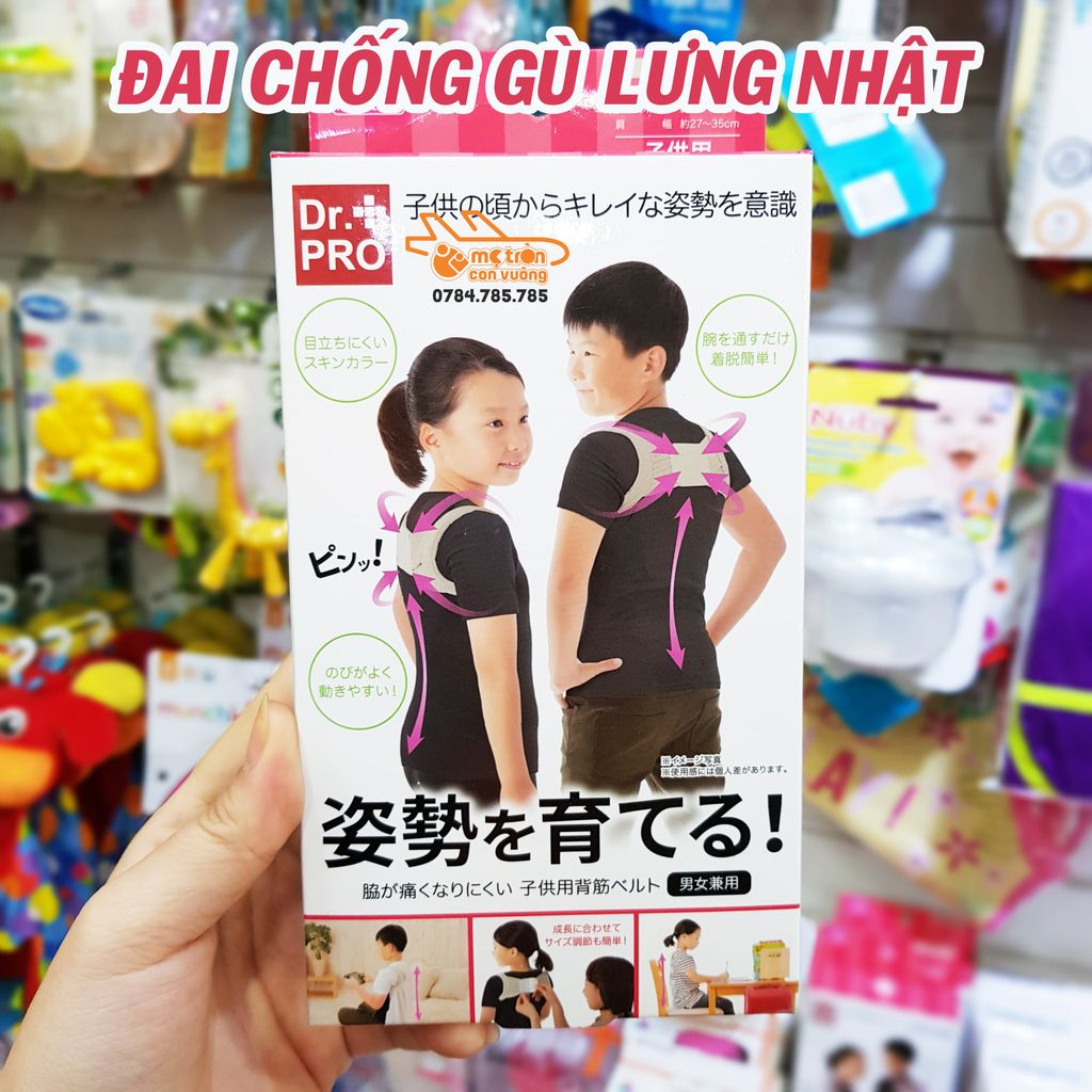 Đai hỗ trợ chống gù lưng Nhật Bản Dr.Pro+