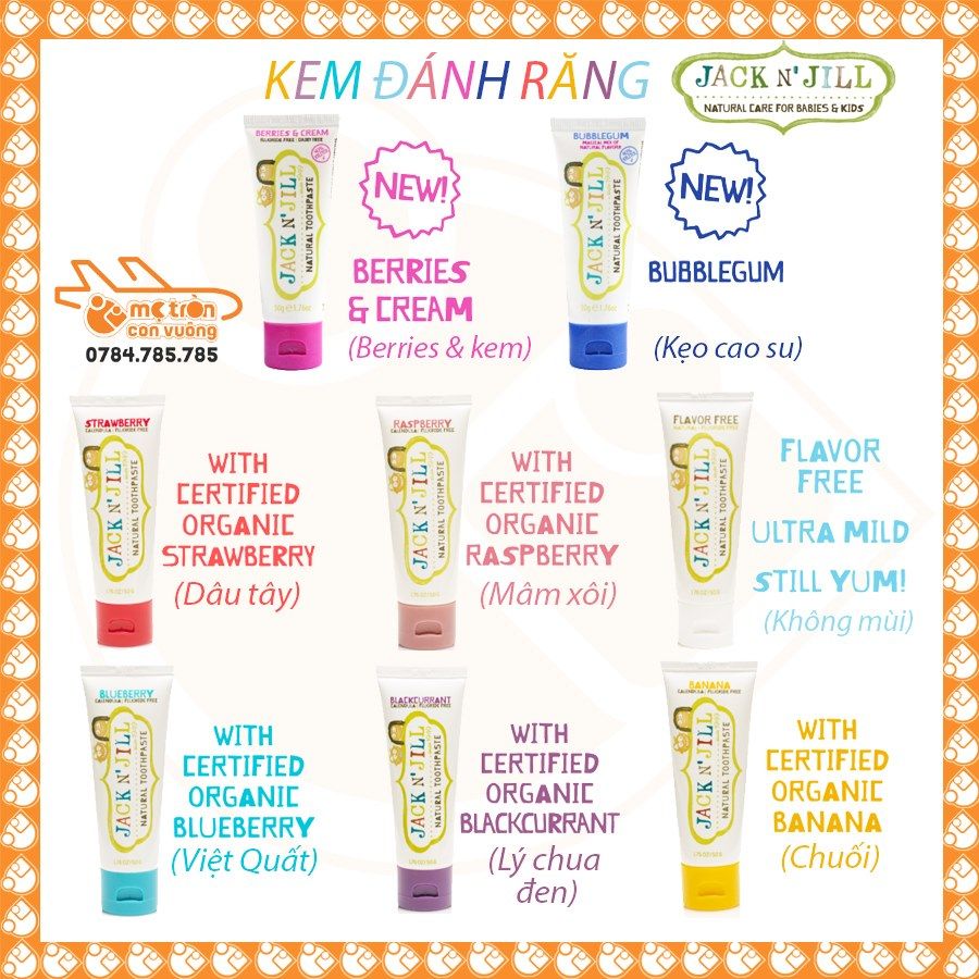 Kem đánh răng Jack N’ Jillvị nho đen