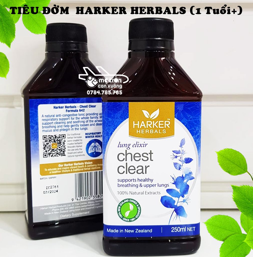 Siro tiêu đờm Harker Herbals 100ml (1 tuổi+)