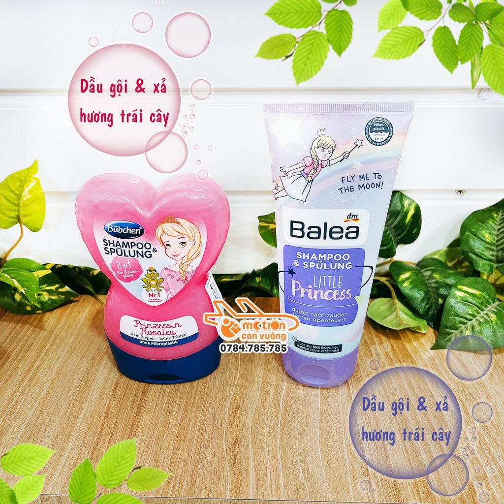 Dầu gội xả 2 trong 1 Balea Little Princess Đức (200ml)