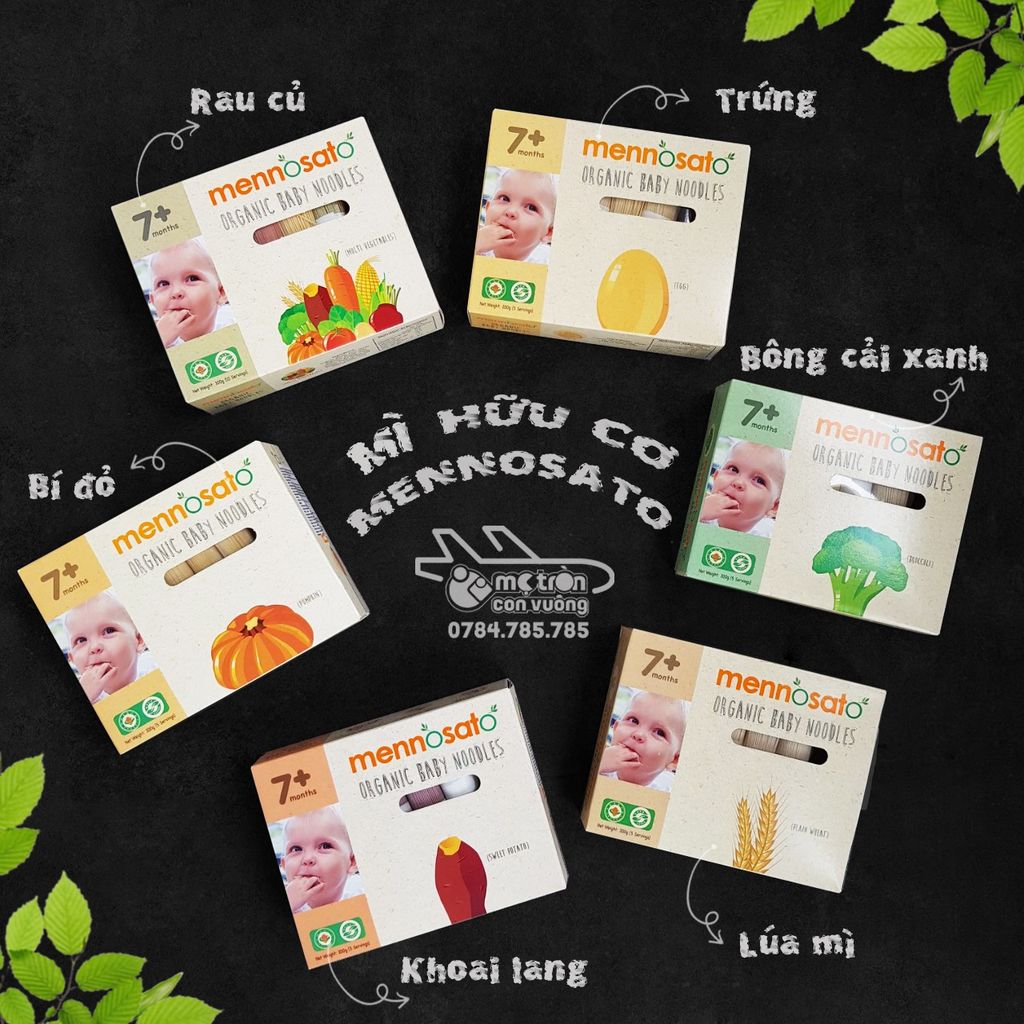 Mì hữu cơ Mennosato vị hỗn hợp rau củ 300g