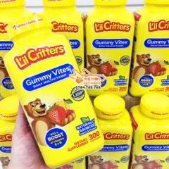 Kẹo dẻo L'il Criters Gummy Vites bổ sung nhiều loại Vitamin cho trẻ và người lớn - 300 viên