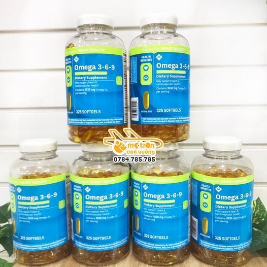 Viên uống Dầu cá Omega 3-6-9 của Mỹ - 325 viên