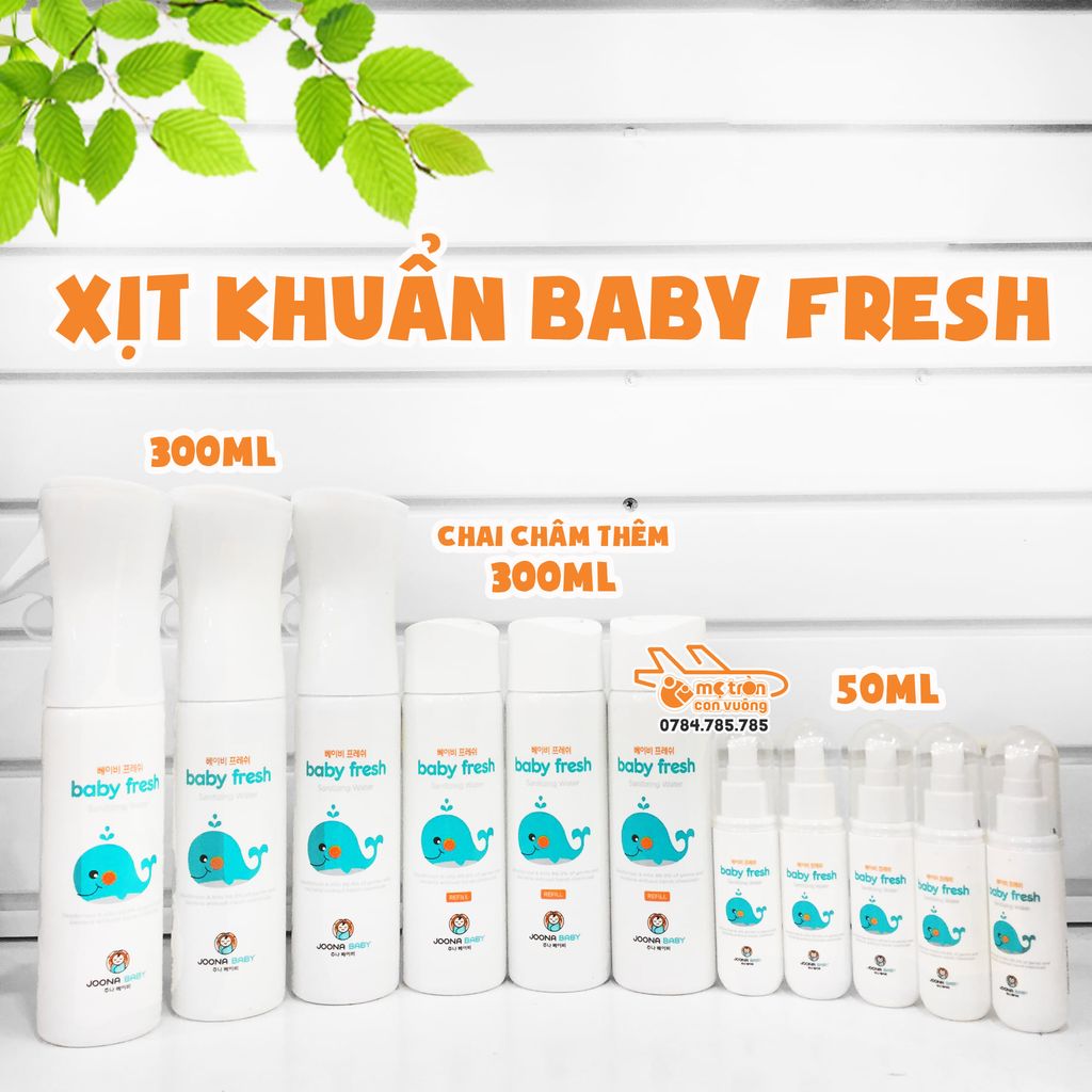 Xịt diệt khuấn khử mùi Baby Fresh - 55ml