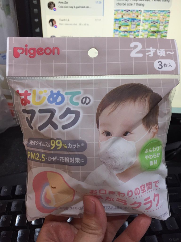 Khẩu trang Pigeon PM2.5 - 3c (2 tuổi+)
