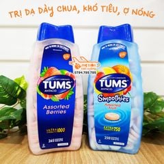 Kẹo hỗ trợ tiêu hóa, dạ dày Tums Extra Strength 750 - 250 viên