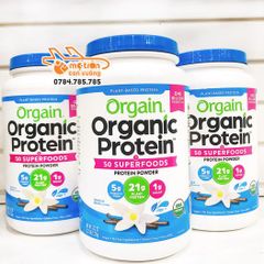 Bột dinh dưỡng Organic Protein vị Vanilla - 1.22kg