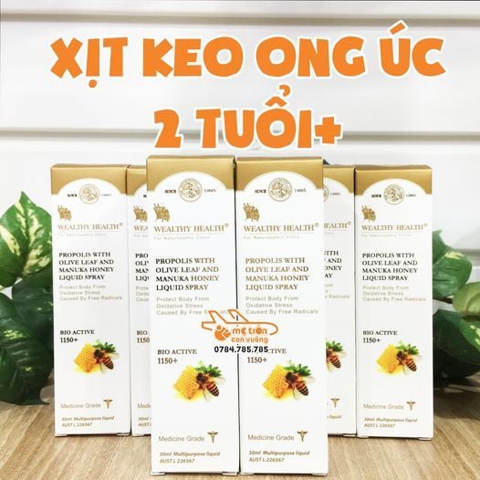 Xịt keo ong Wealth Heath + Manuka 30ml