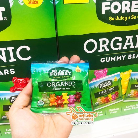 Kẹo dẻo Gummy Bears Organic túi 6 chiếc